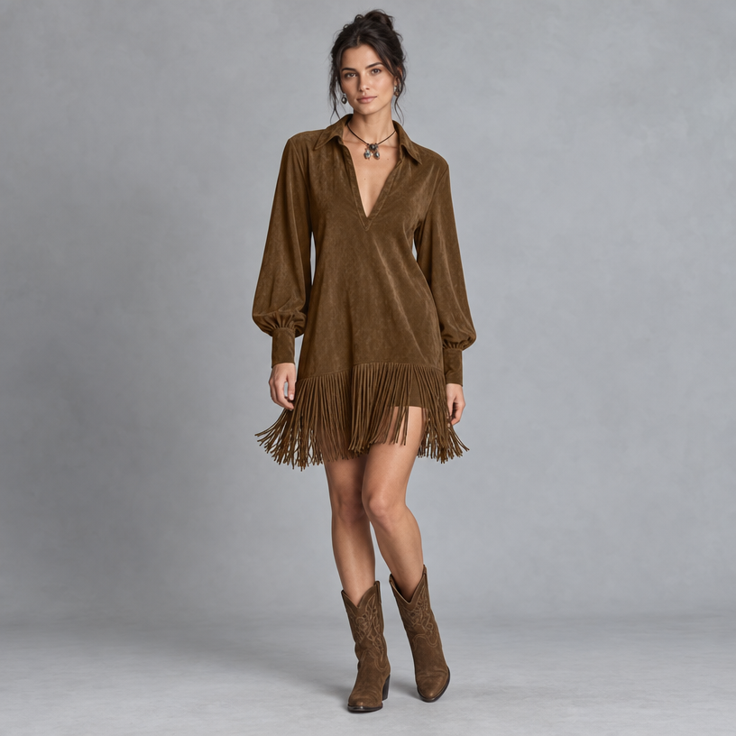 Mini Dress – Tassel Relaxed Fit