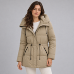 Padded Hooded Jacket – Mid-Length Winter Jacket