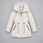 Padded Hooded Jacket – Mid-Length Winter Jacket