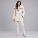 Padded Hooded Jacket – Mid-Length Winter Jacket