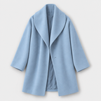 Wool Coat – Draped Shawl Collar