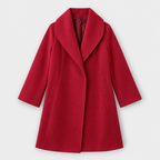 Wool Coat – Draped Shawl Collar