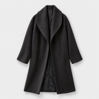 Wool Coat – Draped Shawl Collar