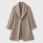 Wool Coat – Draped Shawl Collar