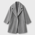 Wool Coat – Draped Shawl Collar