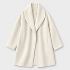 Wool Coat – Draped Shawl Collar