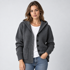 Cardigan – Hooded Knit Cardigan Sweater