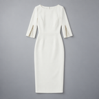 Midi Dress – Women's Split Sleeve Fitted Midi Dress