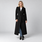 Long Coat – Double-Breasted Belted Relaxed Fit