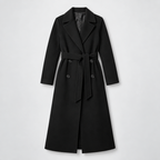 Long Coat – Double-Breasted Belted Relaxed Fit