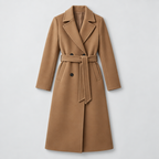Long Coat – Double-Breasted Belted Relaxed Fit