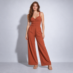 Sienna – Rust Wide Leg Jumpsuit