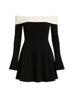Fina - Off-Shoulder Long Sleeve Dress