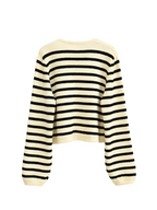 Puro - Striped Crop Cardigan