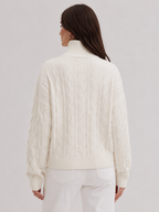Marin – Cable Knit Turtleneck Sweater