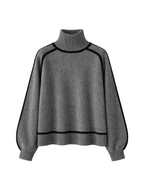 Irena – Contrast Trim Turtleneck