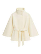 Celia - High-Collar Belted Coat