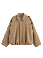 Kaia – Suede Bomber Jacket