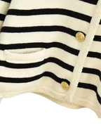 Puro - Striped Crop Cardigan