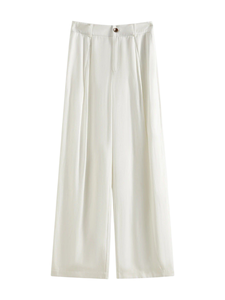 Mira – Eco Linen Wide-Leg Pants